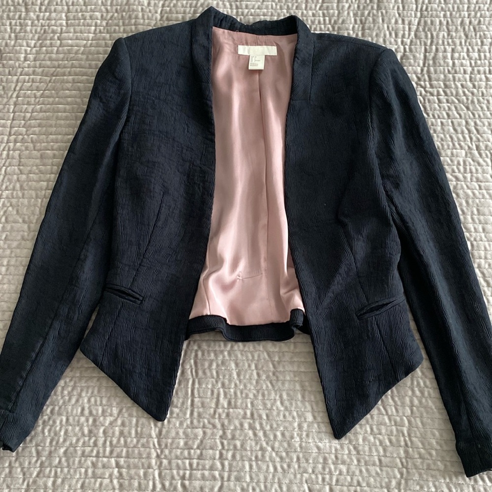 Black short blazer